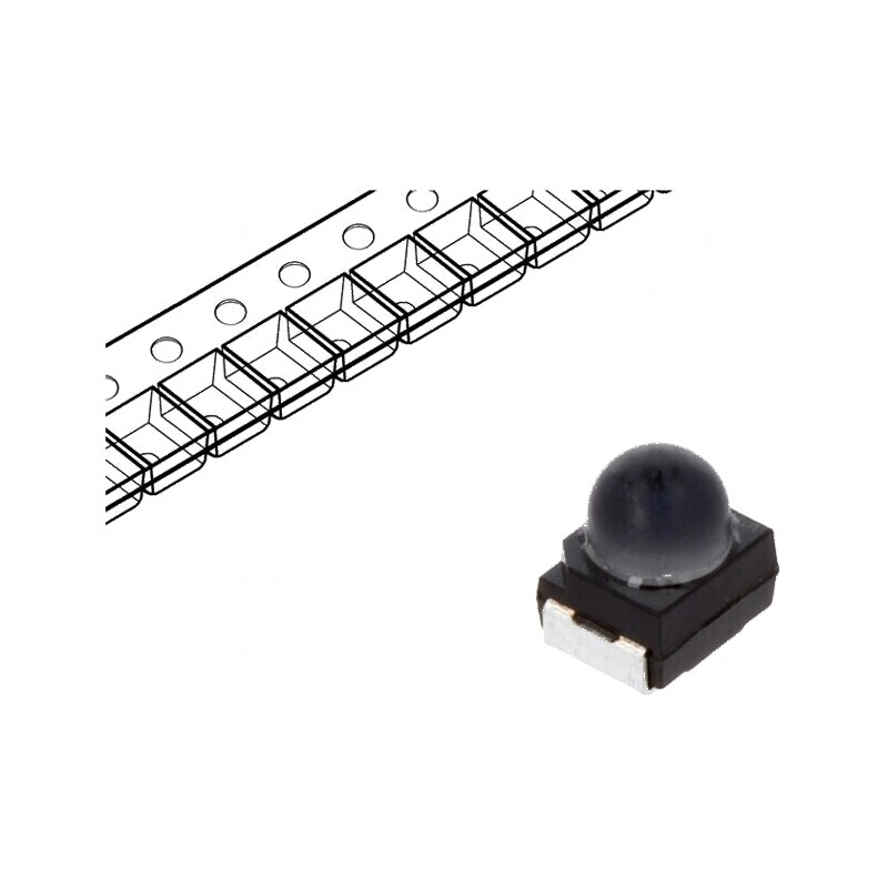 LED SMD 3030 PLCC2 roșie 2240-7100mcd 3x3x3,8mm 30° 20mA | Electronic-mag.ro | Componente Electronice