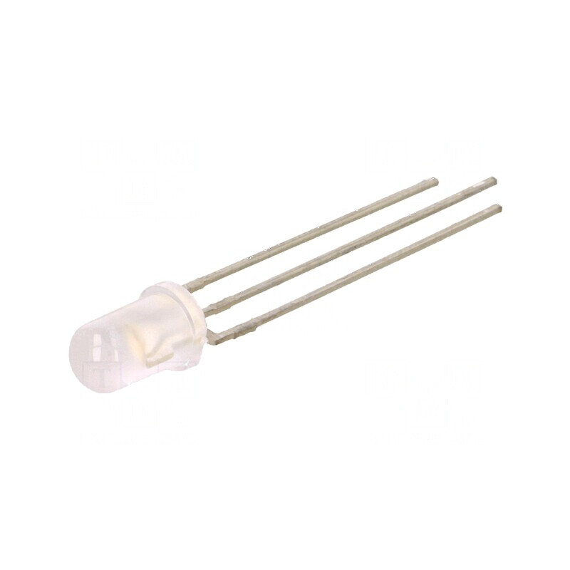 LED 5mm roșu/albastru 55° convex nr. term: 3 | Electronic-mag.ro | Componente Electronice