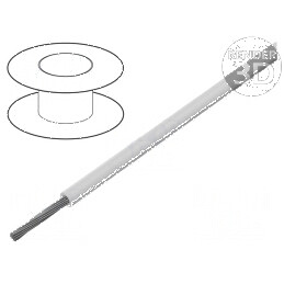 Cablu TLYc litat 0,124mm2 PVC alb 150V 500m Clasa 5 | Electronic-mag.ro | Componente Electronice