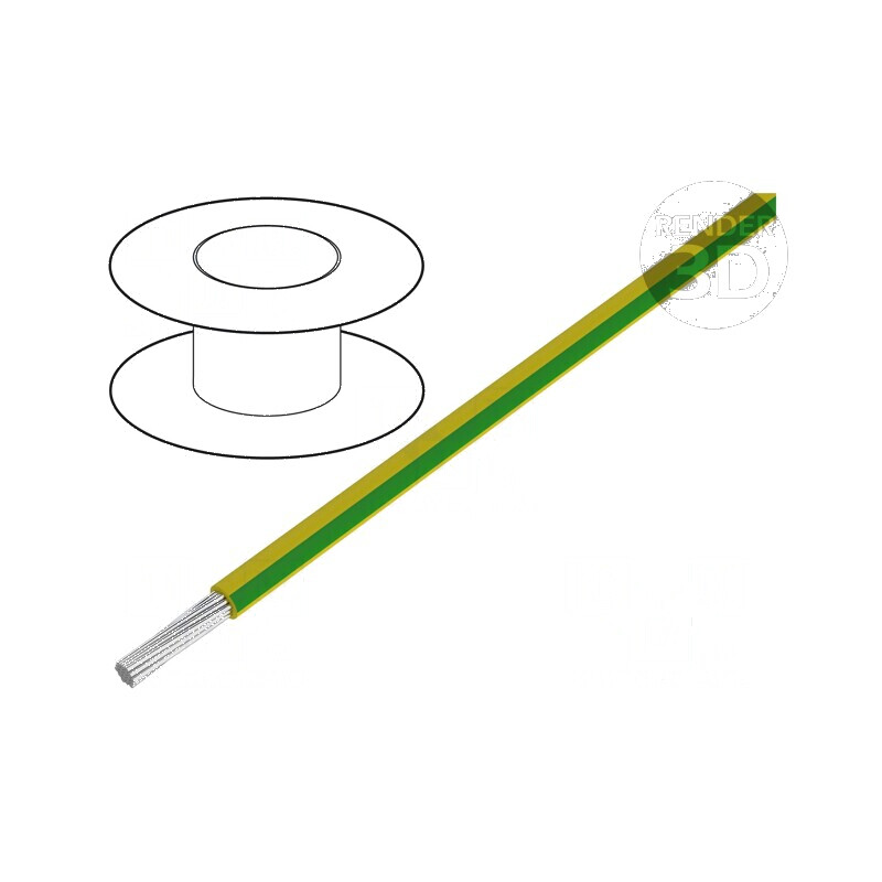 Cablu TLYc litat 0,124mm2 PVC verde-galben 150V 500m | Electronic-mag.ro | Componente Electronice