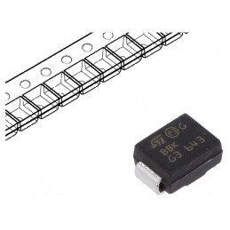 Diodă TVS bidirecțională 600W 30,4V 14,9A SMB rolă bandă | Electronic-mag.ro | Componente Electronice