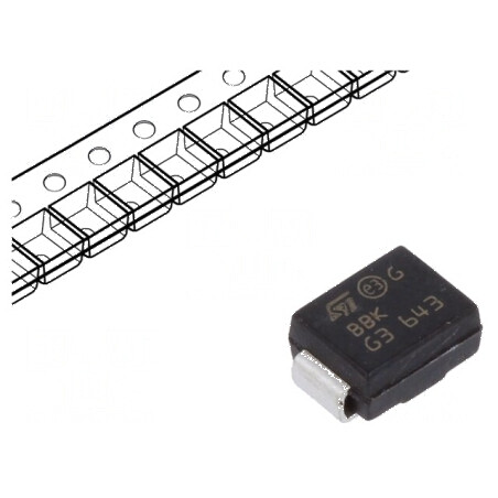 Diodă TVS bidirecțională 600W 30,4V 14,9A SMB rolă bandă | Electronic-mag.ro | Componente Electronice
