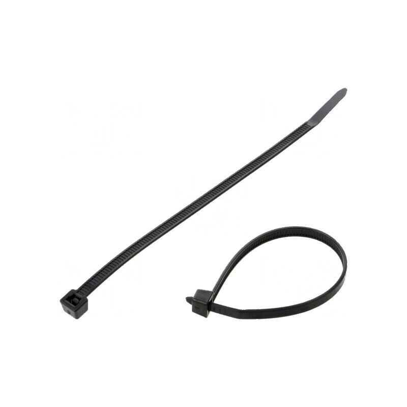 Colier de strângere poliamidă 150mm 4,6mm 170N negru | Electronic-mag.ro | Componente Electronice
