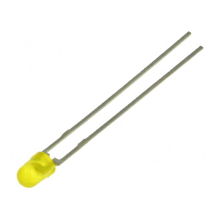 LED 3mm galben 2,4÷3V 30° convex | Electronic-mag.ro | Componente Electronice