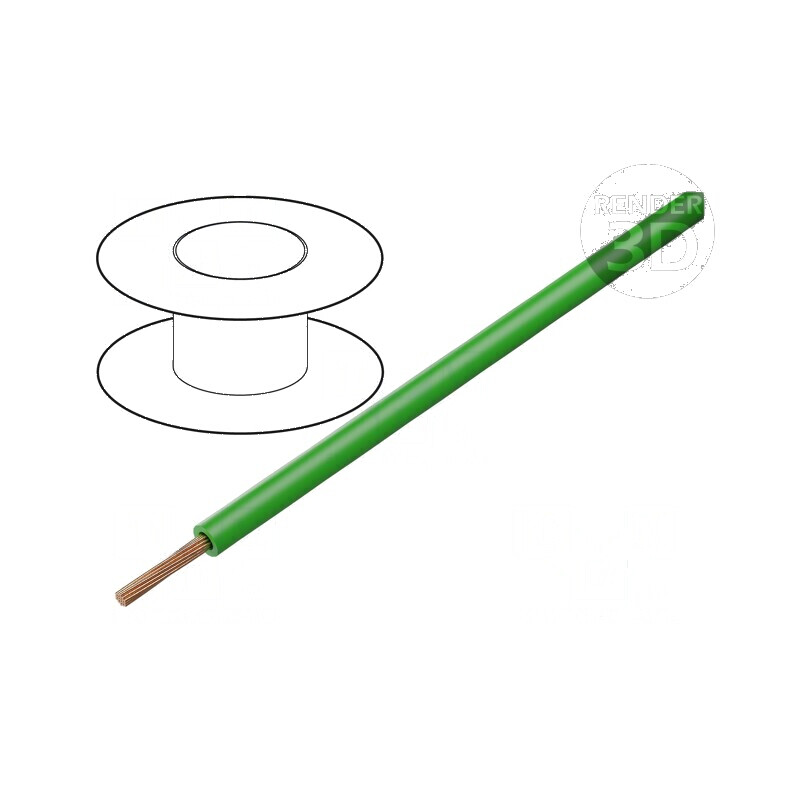 Cablu TLY litat 0,124mm2 PVC verde 150V 500m Clasa 5 | Electronic-mag.ro | Componente Electronice