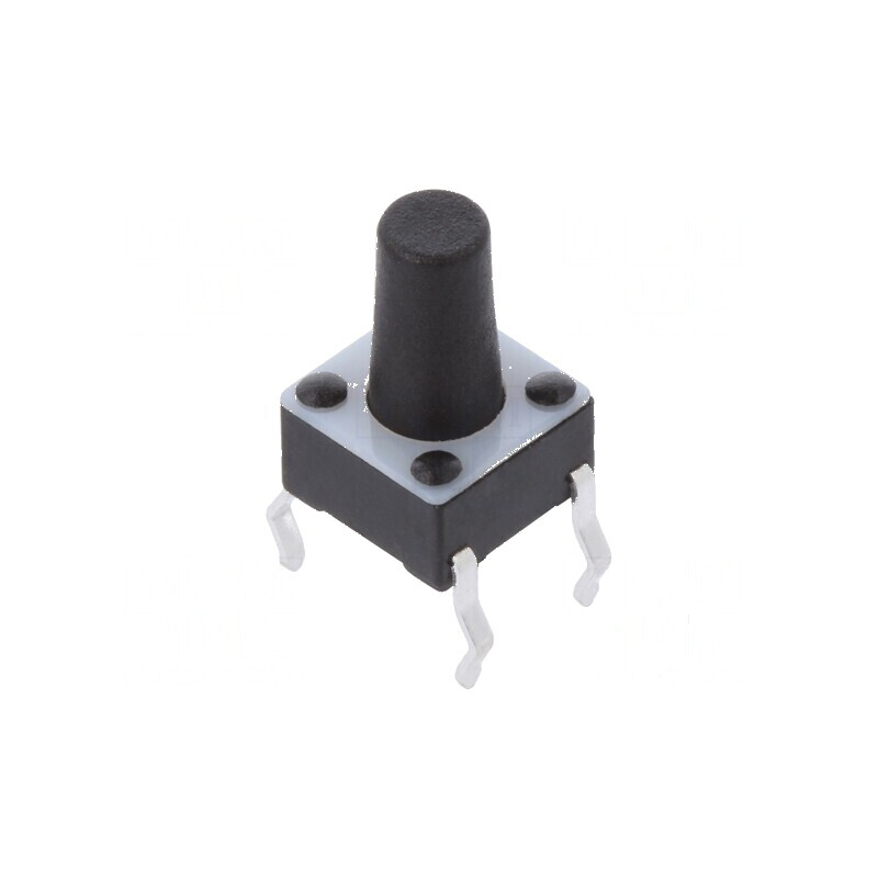 Microîntrerupător TACT SPST-NO 0,05A/24VDC THT | Electronic-mag.ro | Componente Electronice