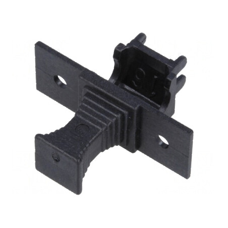 Mâner siguranţe cilindrice 5x20mm 6,3A Raster 22mm negru | Electronic-mag.ro | Componente Electronice