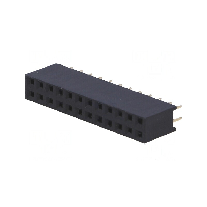 Conector şiruri pini soclu mamă 24 PIN 2,54mm THT 2x12 | Electronic-mag.ro | Componente Electronice