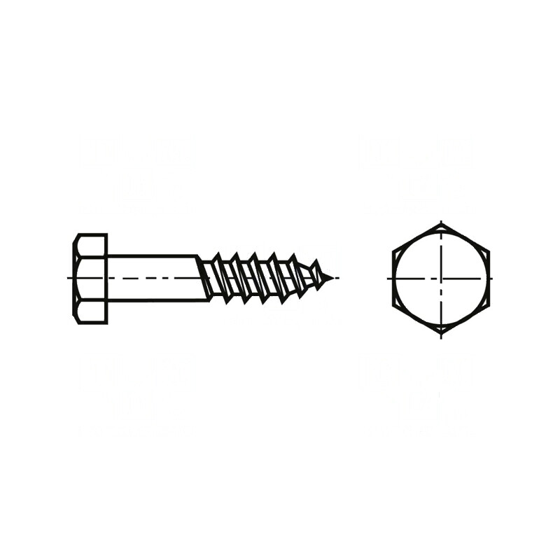 Şurub pentru lemn 8x70 mm cu cap hexagonal din oţel zincat DIN 571 | Electronic-mag.ro | Componente Electronice Şurub pentru lemn 8x70 mm cu cap hexagonal din oţel zincat DIN 571 | Electronic-mag.ro | Componente Electronice