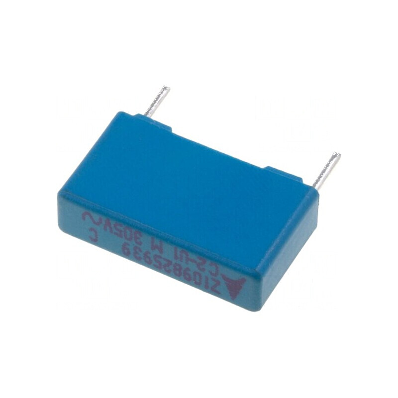 Condensator polipropilenă X2 100nF 5x10,5x18mm THT ±20% | Electronic-mag.ro | Componente Electronice