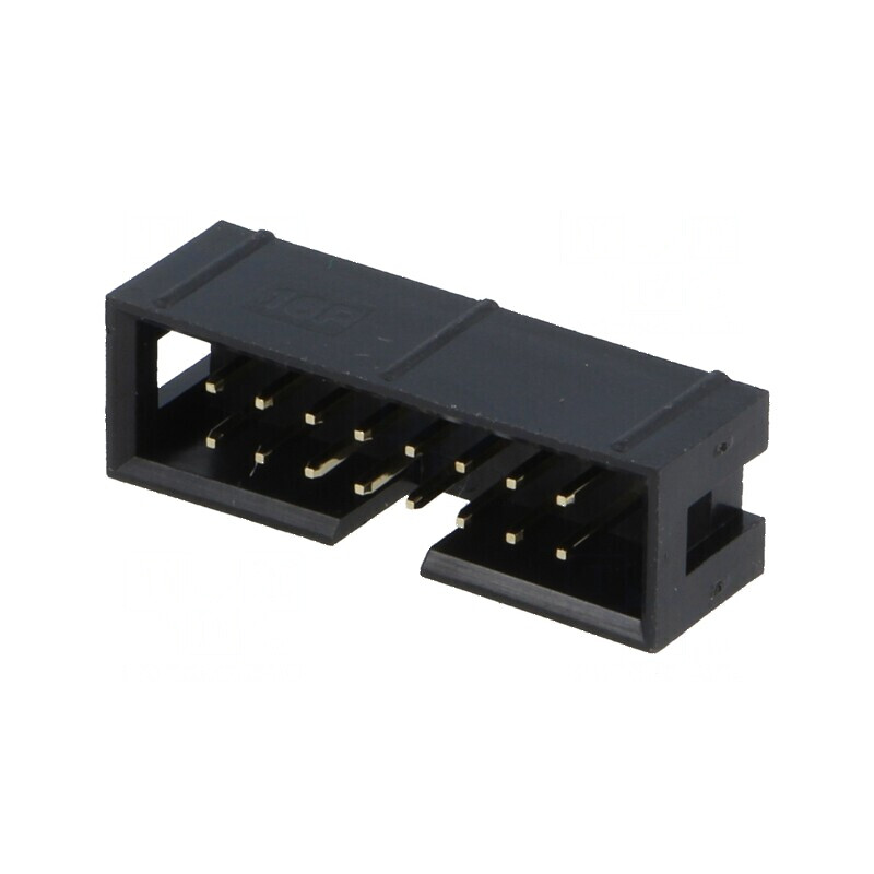 Conector IDC soclu tată 16 PIN THT aurit 2,54mm | Electronic-mag.ro | Componente Electronice