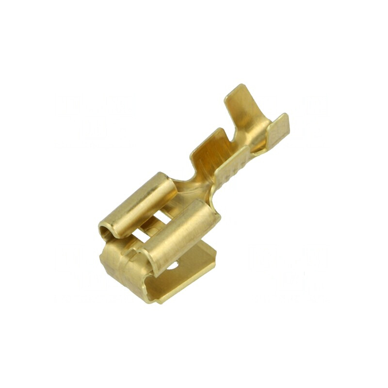 Terminal plat 6,3mm 0,8mm mamă/tată 1÷2,5mm² crimpat alamă | Electronic-mag.ro | Componente Electronice