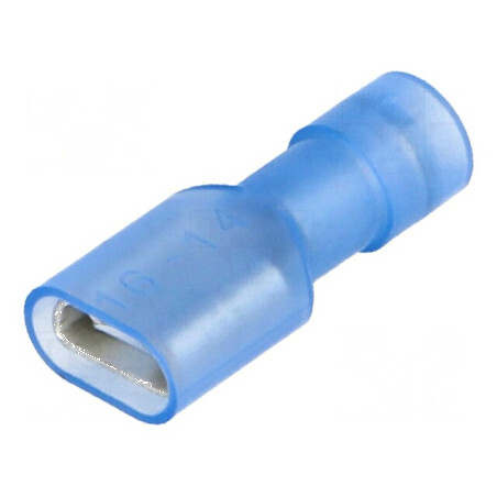 Terminal plat 6,3mm mamă 0,8mm pentru cablu 1,5÷2,5mm2 crimpat | Electronic-mag.ro | Componente Electronice
