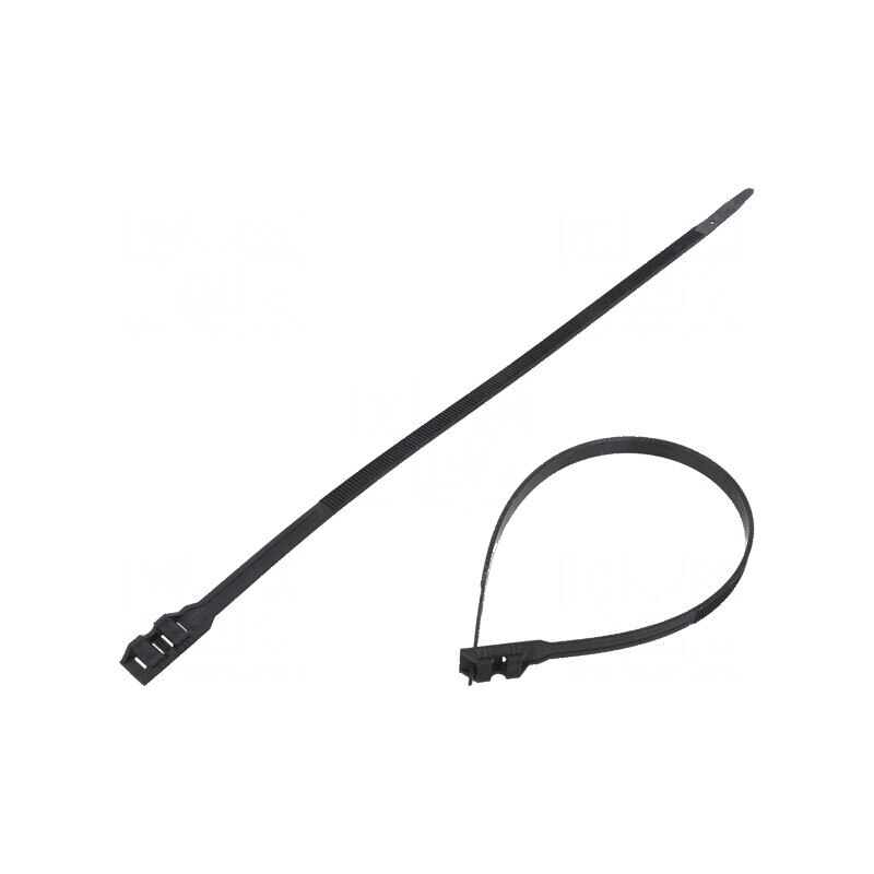 Legătură cablu dublu blocare L: 360mm W: 9mm poliamidă 540N negru | Electronic-mag.ro | Componente Electronice Legătură cablu dublu blocare L: 360mm W: 9mm poliamidă 540N negru | Electronic-mag.ro | Componente Electronice