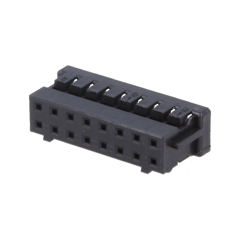 Conector cablu-cablu/PCB mufă mamă 16 PIN DF11 2mm drept | Electronic-mag.ro | Componente Electronice