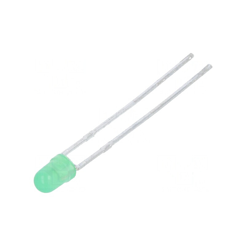 LED 3mm Verde 8-32mcd 60° Convex | Electronic-mag.ro | Componente Electronice