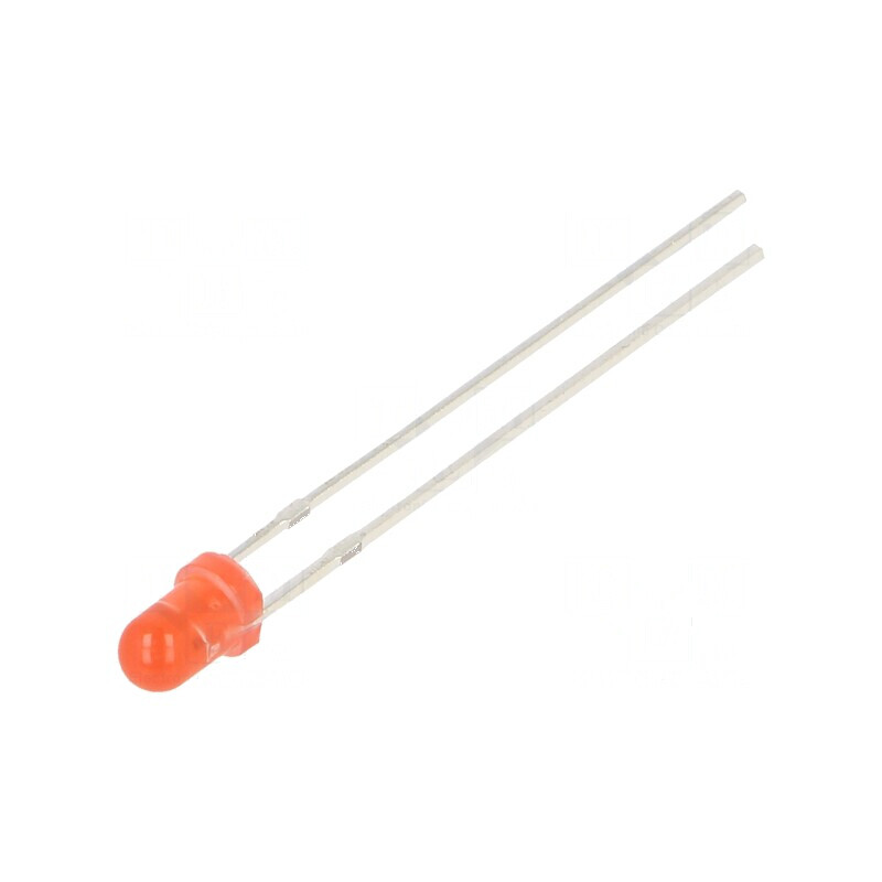 LED 3mm roșie 220-330mcd 30° convex | Electronic-mag.ro | Componente Electronice