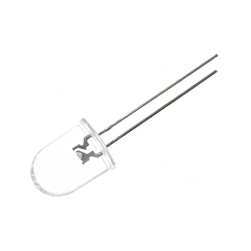 LED 10mm Albastru 1560-3000mcd 30° Convex | Electronic-mag.ro | Componente Electronice