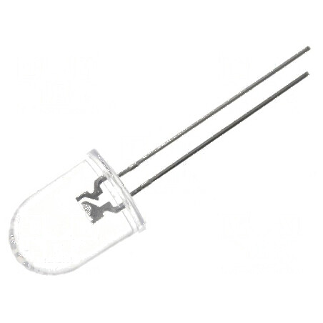 LED 10mm Albastru 1560-3000mcd 30° Convex | Electronic-mag.ro | Componente Electronice