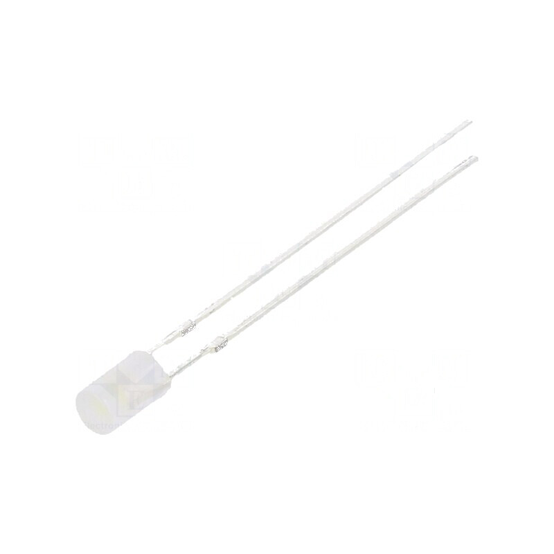 LED 3mm alb rece 1120-1560mcd 140° plat | Electronic-mag.ro | Componente Electronice