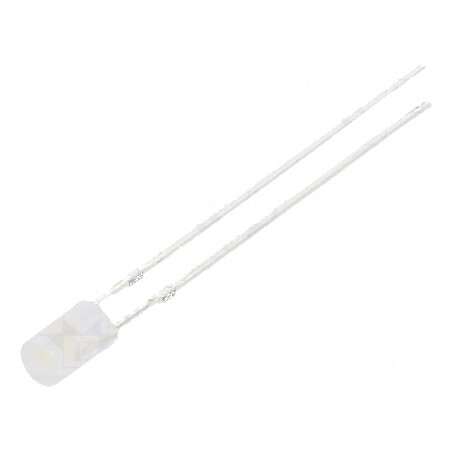 LED 3mm alb rece 1120-1560mcd 140° plat | Electronic-mag.ro | Componente Electronice