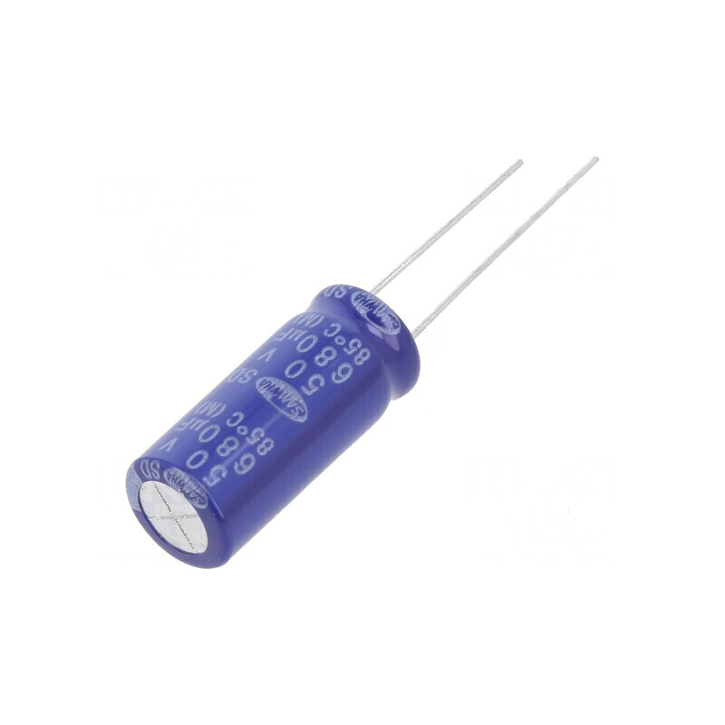 Condensator electrolitic THT 680uF 50V Ø10x25mm ±20% 2000h | Electronic-mag.ro | Componente Electronice