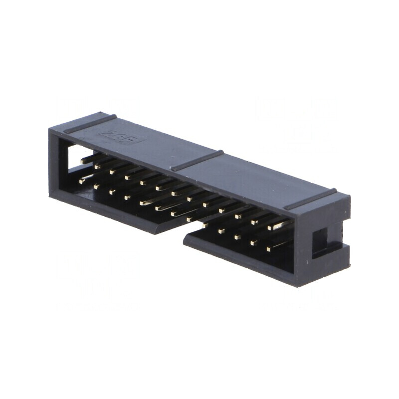 Conector IDC soclu tată 26 PIN THT aurit 2,54mm | Electronic-mag.ro | Componente Electronice