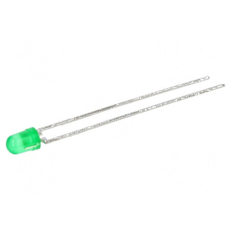 LED 3mm verde 1÷2mcd 30° convex nr. term: 2 | Electronic-mag.ro | Componente Electronice