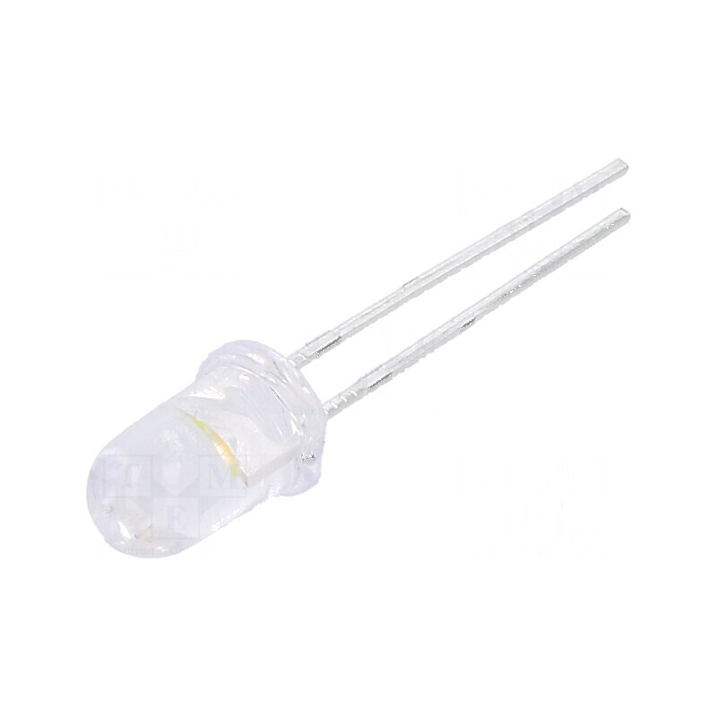 LED 5mm alb cald 14250-28500mcd 15° convex | Electronic-mag.ro | Componente Electronice