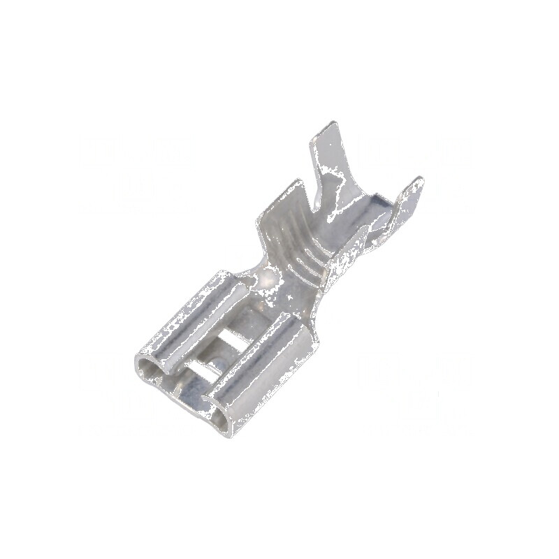 Terminal plat 6,3mm mamă 4÷6mm2 crimpat pe cablu drept | Electronic-mag.ro | Componente Electronice