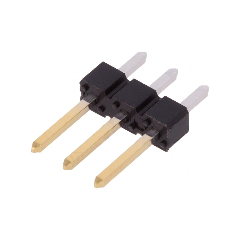 Conector BERGSTIK tată PIN 3 drept THT pentru şiruri pini | Electronic-mag.ro | Componente Electronice