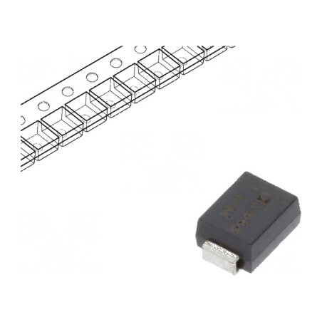 Diodă TVS 600W 36,7V 11,3A Unidirecțională SMB Bandă/Rolă | Electronic-mag.ro | Componente Electronice