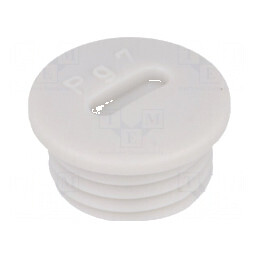 Capac de protecție PG7 IP54 polistiren gri deschis 6mm | Electronic-mag.ro | Componente Electronice