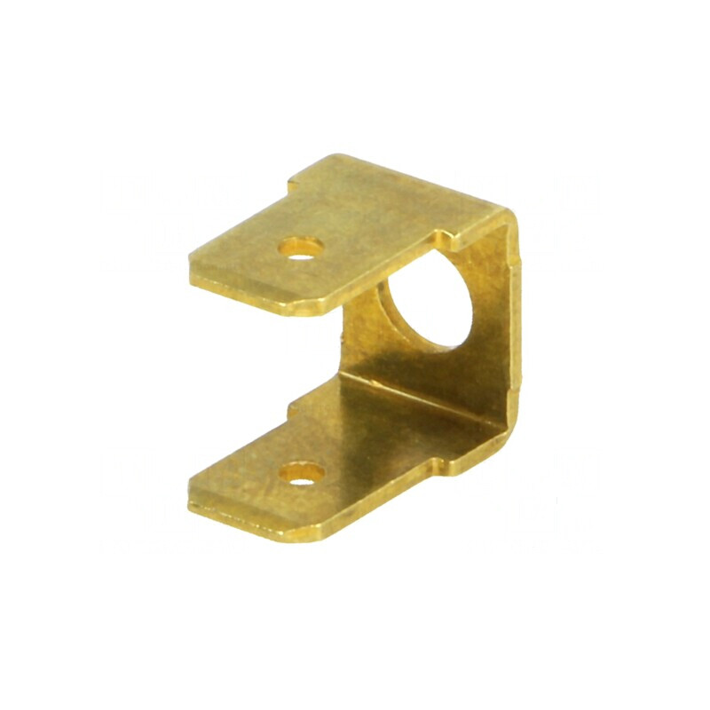 Terminal plat 6,3mm 0,8mm 2 x tată M4 neizolat dublă alamă | Electronic-mag.ro | Componente Electronice