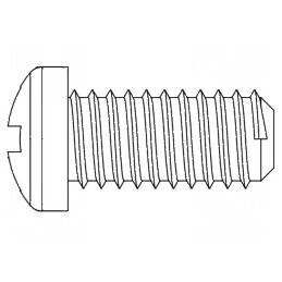 Şurub M4x20 Cap Rotund Phillips Poliamidă ISO 7045 | Electronic-mag.ro | Componente Electronice