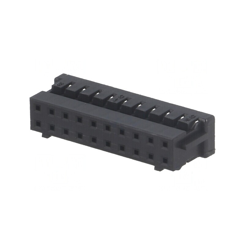 Conector cablu-cablu PCB mufă mamă 20 PIN DF11 Pas 2mm drept | Electronic-mag.ro | Componente Electronice