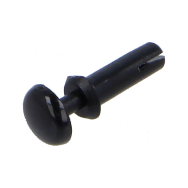 Diblu poliamidă 6,4mm negru, orificiu montare 2,1mm | Electronic-mag.ro | Componente Electronice
