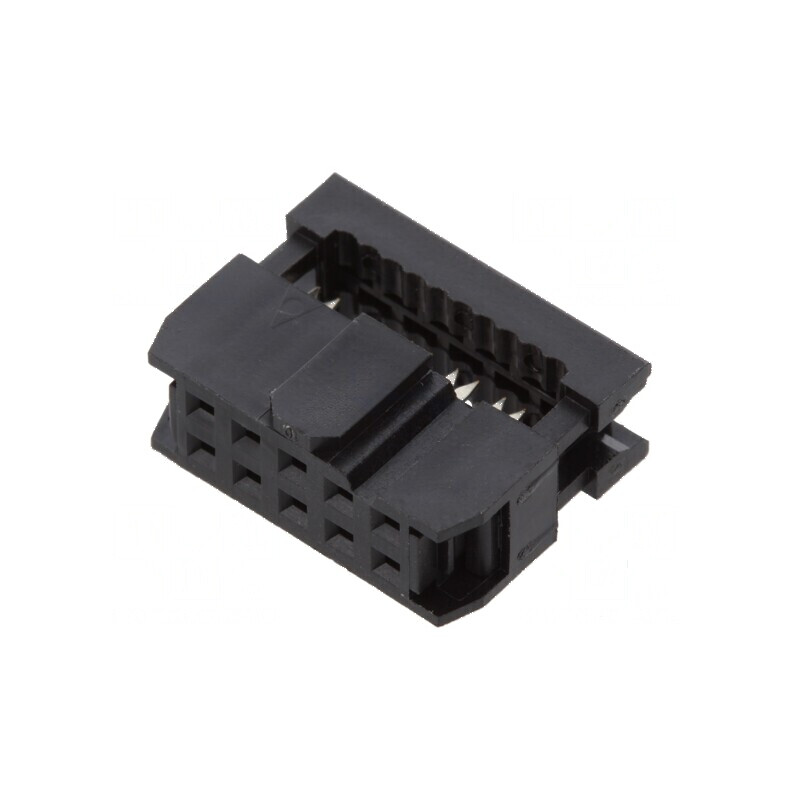 Conector IDC mufă mamă 10 pini fără presare cablu | Electronic-mag.ro | Componente Electronice