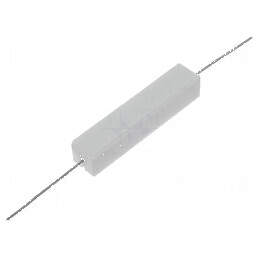 Rezistor bobinat cu ciment 10Ω 10W ±5% 48x9,5x9,5mm | Electronic-mag.ro | Componente Electronice