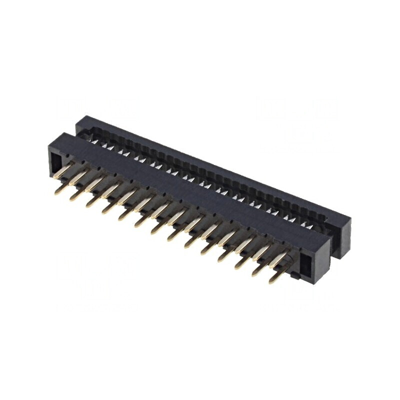 Conector IDC adaptor PIN 28 THT pentru cablu bandă 1mm | Electronic-mag.ro | Componente Electronice