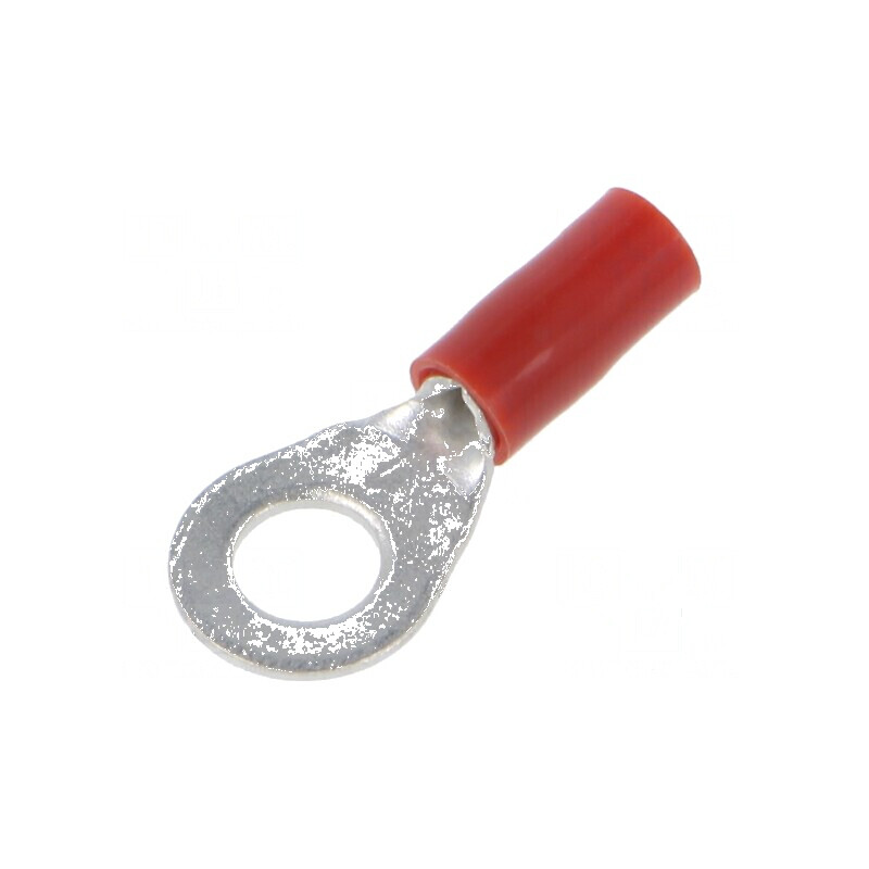 Vârf inelar M5 Ø 5,3mm pentru cablu izolat 0,5-1mm² crimpabil | Electronic-mag.ro | Componente Electronice