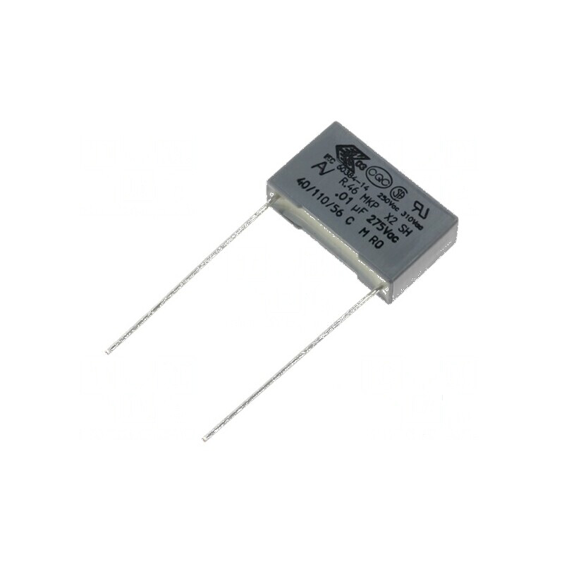 Condensator polipropilenă X2 R46 100nF 18x5x11mm THT ±20% | Electronic-mag.ro | Componente Electronice