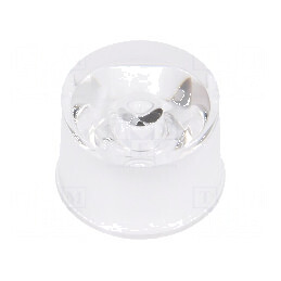 Lentilă LED rotundă incoloră 30° cu suport | Electronic-mag.ro | Componente Electronice