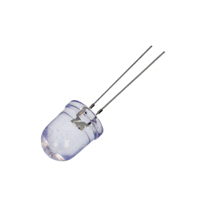 LED 10mm albastru 4200-5500mcd 30° convex | Electronic-mag.ro | Componente Electronice