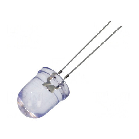 LED 10mm albastru 4200-5500mcd 30° convex | Electronic-mag.ro | Componente Electronice