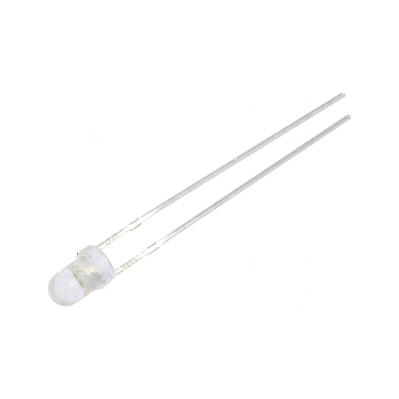 LED 3mm alb cald 4200mcd 30° convex | Electronic-mag.ro | Componente Electronice