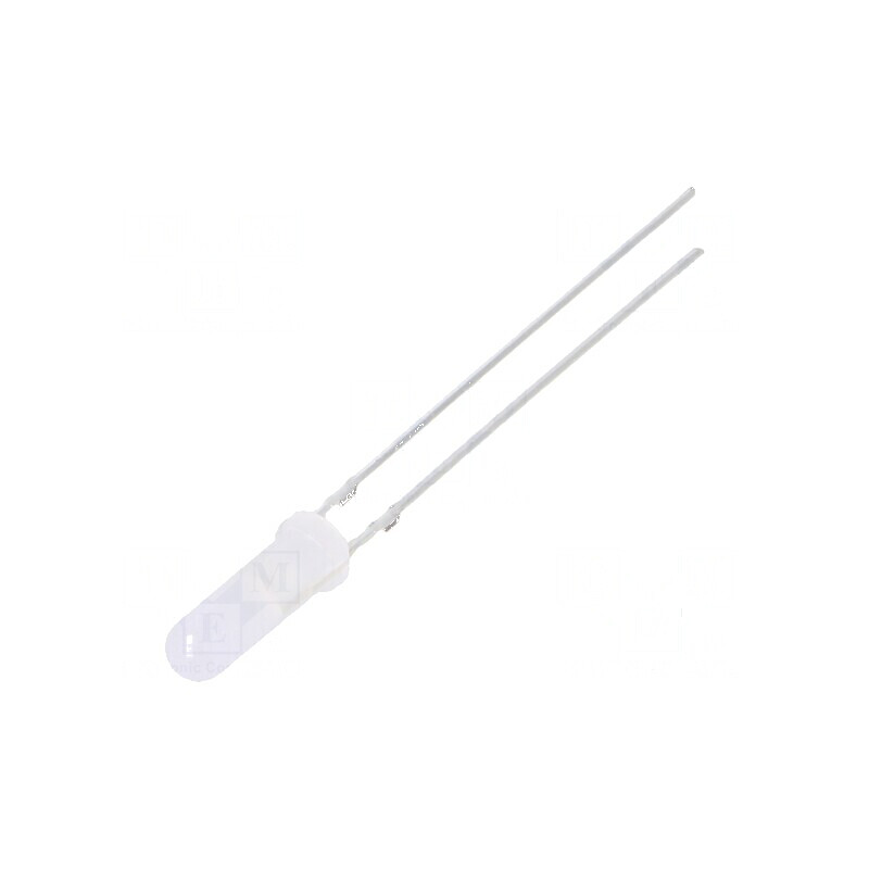LED 3mm portocalie 68-100mcd 150° convex | Electronic-mag.ro | Componente Electronice