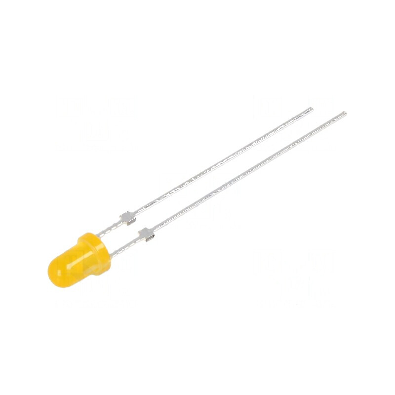 LED 3mm portocalie 1120-1560mcd 40° convex | Electronic-mag.ro | Componente Electronice