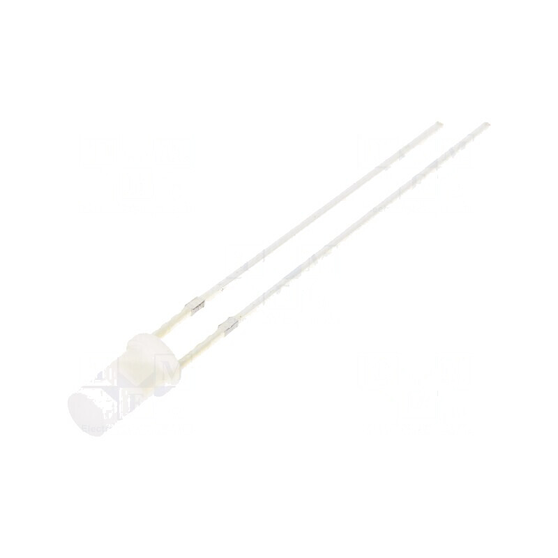 LED 3mm portocalie 330-500mcd 140° plat | Electronic-mag.ro | Componente Electronice