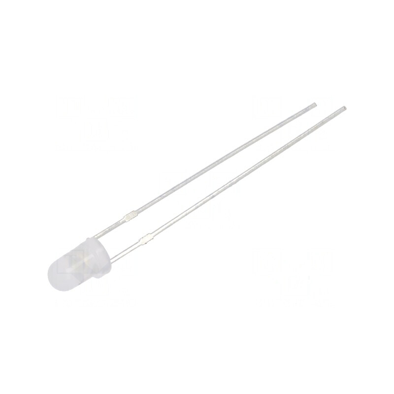 LED 3mm Alb Rece 1560mcd 40° Convex | Electronic-mag.ro | Componente Electronice